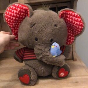 Hallmark Sweet Singin’ Elephant & Bird Plush Musical “You Are My Sunshine “